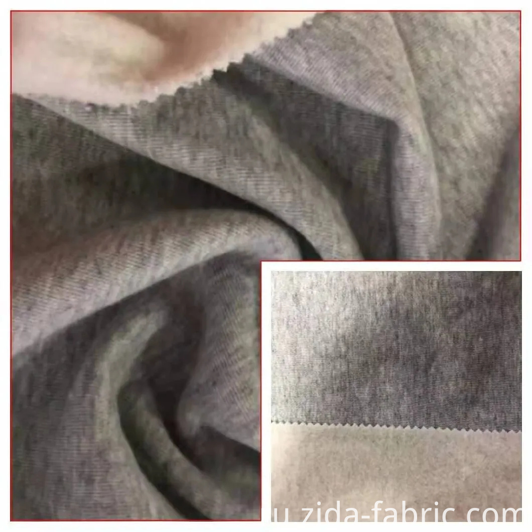 65% полиэстер 35% хлопок Interloop Fleece трикотажное полотно